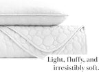 Southshore Fine Living, Inc. Oversized King Quilt Bedding Set, Soft Prewash Fabric, Lightweight Coverlet 3-Piece with Two Matching Quilted Pillow Shams 108" x 98", California/King Quilts, Pebble White