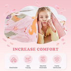HOSUKKO Weighted Blanket - 2 lbs Pink Cat Heavy Lap Indoor - Small Size Breathable Blanket(20 * 30 inches, 2 lbs)
