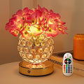 Hydrangea Flower Lamp with Remote, Rechargeable 16 Colors Changing Artificial Flower Table Lamp with 4 Modes, Dimmable Touch Cordless Lamp for Bedroom Room Home Decor, Gift for Mom Women (Purple)