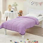 yescool Weighted Blanket (7 lbs, 41" x 60", Purple) Cooling Heavy Blanket for Sleeping Perfect for 60-90 lbs, Breathable Blanket with Premium Glass Bead, Machine Washable