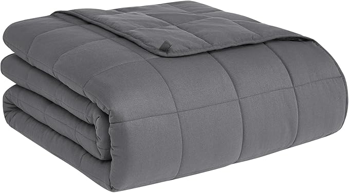CuteKing Weighted Blanket King Size for Adults (20lbs, 80"x87", Grey) Heavy Blanket for 180-190lbs, Weighted Blanket with Premium Glass Beads, Soft Thick Blanket for Adult All-Season