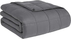 CuteKing Weighted Blanket for Adults(12lbs, 48"x72", Grey) Heavy Blanket for 110-130lbs, Weighted Blanket for Cooling & Heating with Premium Glass Beads, Soft Thick Blanket for Adult All-Season