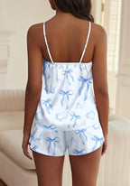 Ekouaer Satin Pajama Sets for Women 2 Piece Silky Cami Pj Set Soft Nightwear Lingerie Sleepwear Set