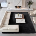9x12 Extra Large Ultra-Soft Black Shag Area Rug for Living Room, Bedroom and Dining Room – Fluffy, Durable, Non-Slip Carpet for Nursery, Playroom and Home Office, Modern Plush Home Décor