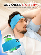 Perytong 2 Pack Sleep Headphones Bluetooth 5.4 Headband, Sleeping Headband Headphones for Side Sleepers, Sweat Resistant Headband Earphones with Built-in Stereo Speakers for Sport Travel Yoga Jogging