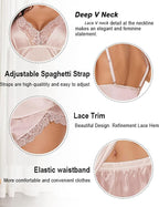 Avidlove Satin Pajamas Set Womens Lace Sleepwear Sexy Lingerie Cami Shorts Set S-XXL