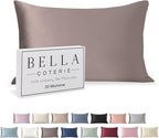 Bella Coterie Luxury Silk Pillowcase for Hair and Skin | 30 Momme | 100% Pure 6A Mulberry Silk | Super Soft | Perfectly Plush [Standard, Mocha]