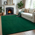 Andecor Shag Area Rug Fluffy Carpets, 5x7 Green Washable Living Room Bedroom Rugs, Soft Fuzzy Indoor Rugs for Dorm Boys Girls Kids Room Nursery Home Decorations