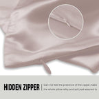 Silk Pillow Cases 2 Pack Soft Breathable and Sliky King Size Pillow Cases Set of 2,Natural Mulberry Silk Pillowcase Set of 2 for Hair and Skin with Hidden Zipper (Lotus Root Pink,20"X 36",2pcs)