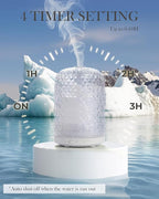 Onaboviva Essential Oil Diffuser - 2.4MHz Ultrasonic Glass Diffuser for Home, 120ml, Pulse&Continuous Mist, Bright/Dim/Breathing Lighting, Waterless Auto-Off, Aromatherapy Diffuser with USB Cable