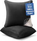 AM AEROMAX 18x18 Inch Memory Foam Pillow Insert, Firm & Fluffy Square Throw Pillow for Couch and Bed, Premium Decorative Stuffer, Heavy Duty & Non-Flattening