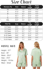 Girls & Womens Satin Pajamas Set, Silk Button-Down Sleepwear 2 Piece Nightwear, 3 Years - Women XXL