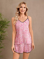 Girls & Women Silk Pajamas Set Satin Camisole Sleepwear 2 Piece Pjs, 3 Years - Women XXL