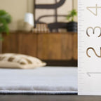 SAFAVIEH Washable Rug Faux Rabbit Fur Shag Collection - 5' x 7' Oval, Ivory, Slip Resistant & Easy Cleaning, Ideal for Living Room, Bedroom, Kids Playroom, Nursery, Dining Space (FRF100A)