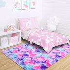 Noahas 6x9 Area Rugs for Living Room,Tie-Dyed Hot Pink and Purple Area Rug,Big Shaggy Rugs for Bedroom,Fluffy Large Carpet,Soft Kids Rug Non Slip Reduce Noise Room Decor