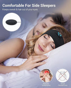 Navly Sleep Headphones Bluetooth Headband, Wireless Headband Headsets with Thin Speakers, Sleep Earbuds, Sleeping Headphones for Workout Running Yoga Sports Gift for Men Women