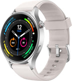 Fitpolo Smart Watch for Men Women,1.3" AMOLED Touchscreen Fitness Tracker, Make/Answer Calls, Heart Rate SpO2 Monitor, IP68 Waterproof, Sleep & Activity Tracking Smartwatch for Android Phones iPhone