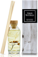 Urban Naturals Cedarwood & Vanilla Reed Diffuser Set | Made with Essential Oils & Real Botanicals | Cedar, Vanilla, Oak and Moss | Made in the USA
