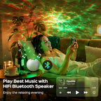 One Fire Galaxy Projector Star Projector Teen Girl Gifts for Boys Gift Ideas Women Gifts Birthday Gifts 360 Effects Northern Lights Night Light Projector Lava Lamp 15 White Noise+Bluetooth Room Decor