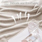 Exclusivo Mezcla Fleece Throw XL Blanket for Couch, Sofa, Super Soft and Warm Camel Blankets, All Season, Cozy, Plush, Lightweight, 50x70 Inches