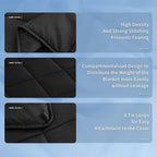 Topcee Weighted Blanket for Adults (25 lbs, 60" x 80") Queen Size Soft Cooling Heavy Blanket Sleeping, Apply to 240-260 lbs Body, Thick Breathable Blanket with Glass Bead, Easy Care