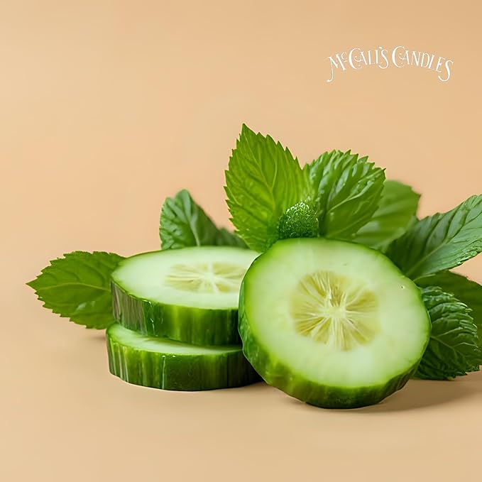 McCall’s Candles | Cucumber Mint | Scented Wax Melt | Cool Cucumber, Garden Mint & Crisp Freshness | 6-Piece Break-Apart Bar | 12–24 Hours Per Wedge | Poured in the USA | 5.5 oz