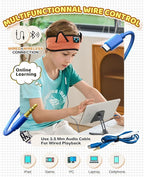 Baby Headphones, Kids Headphones Bluetooth Headband Adjustable, Wireless Headband for Kids with Wired Playback 3.5 MM Jack for Teens/Boys/Girls/Smartphones/School/Airplane Travel/Tablet