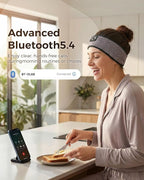 Sleep Headphones Headband Bluetooth 5.4 - Wireless Music Headband with Ultra-Thin HD Stereo Speakers, Sweat Resistant for Side Sleepers, Sports, Meditation, Travel