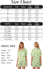 Girls & Womens Satin Pajamas Set, Silk Button-Down Sleepwear 2 Piece Nightwear, 3 Years - Women XXL