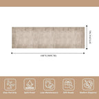 3x10 ft Hallway Runner Rug – Non-Slip Washable Long Carpet Runner for Kitchen, Indoor Entryway & Bathroom, Modern Neutral Solid Low Pile Wide Floor Mat (Taupe Beige,3x10)