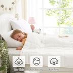 L'AGRATY Weighted Blanket - 36"x48" 5lbs Cooling Breathable Heavy Blankets Microfiber Material with Glass Beads for Adult All-Season Summer Fall Winter Soft Thick Comfort