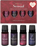 Folkulture Essential Oils for Diffuser for Home | Set of 4 Pure Essential Oil Set | Diffuser Oils Scented | Essential Oils for Candle Making - Lavender Oil, Jasmine Essential Oil for Relaxation