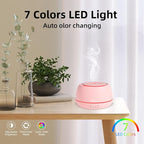 SEEDSEEL 300ML Essential Oil Diffuser with 7 Color LED Light, Remote, 4 Timers, Auto-Off, Ultrasonic Aromatherapy Diffuser for Office, Bedroom, Yoga, Home
