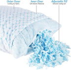 Nestl Adjustable Shredded Gel Memory Foam Fill, Memory Foam & Poly Fill for Your Adjustable Ice Pillows - CertiPUR-US Approved- 1LB