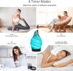 Essential Oil Diffuser 150ML, Glass Aromatherapy Diffuser with 4 Timer Settings & 7 Color Changing Lights, Waterless Auto Shut-Off, Ultra Quiet Oil Diffuser for Home, Office, Yoga, Spa and Sleeping