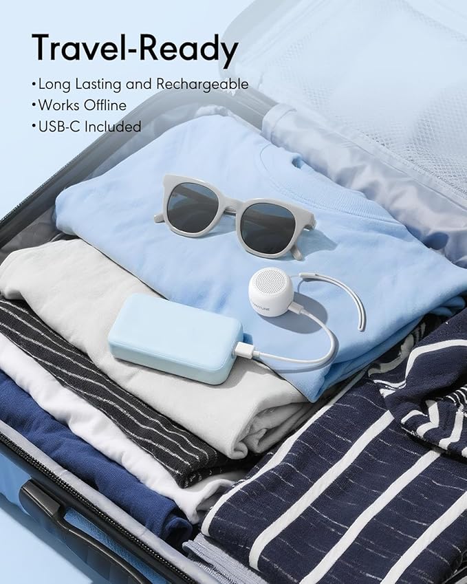 Sound Machine Flowtune White Noise Machine for Baby Adults, Mini Portable Sound Machine for Travel, 6H Timer, 18 Soothing Sleep Sounds Gift