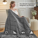 Weighted Blanket for Adults 15lbs, 60"x80", Queen Size Cooling Heavy Throw Blanket for 120-160lbs, Microfiber Soft Thick Big Blankets Weighted Comforter Breathable Gift for Sleeping, Grey