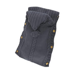 XMWEALTHY Newborn Baby Wrap Swaddle Blanket Knit Sleeping Bag Receiving Blankets Stroller Wrap for Baby Grey 0-6 Month
