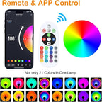 Sunset LED Lamp Projector, 21 Colors Changing App & Remote Control Mood lighting, Music Sync Ambiance Lighting, Sunset Lamp for Bedroom, Living Room, Aesthetic Room Decor, Birthday Gifts for Women
