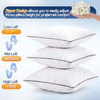 1 MIDDLE ONE Throw Pillows (Pack of 2, White), 16 x 16 Inches Decorative Pillow Insert for Couch, Sofa and Bed, Memory Foam Indoor Square Pillow Forms Stuffer (16x16 Inch)