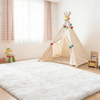 10x14 Area Rug Fluffy Shaggy Ultra Soft Faux Fur Non-Slip Machine Washable Carpet for Bedroom, Living Room, Nursery & Dorm Cozy Home Decor