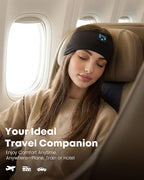 Sleep Headphones Bluetooth 5.4 Headband, Wireless Sleep Headphones with Ultra-Thin HD Stereo Speakers for Side Sleepers, Sweatproof Sports Headband for Workout Yoga Running Cool Gadget Unique Gifts