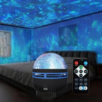 2 in 1 Northern Lights and Ocean Wave Projector with 14 Effects of Galaxy Light for Game Rooms, Parties, Light Projector for Bedroom, Compatible with Lava Lamps and Night Light Decorative Effects
