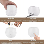 Essential Oil Diffuser: 2-in-1 Ultrasonic Aromatherapy Humidifie with Auto Shut-Off, Quiet Operation Fragrance Diffuser for Office/Bedroom/Hotel/Spa Relaxation, Home Scent Diffuser (White)