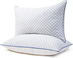 Bed Pillows King Size for Sleeping, Soft and Supportive Bed Pillows with Memory Foam Filling for Side and Back Sleepers, Neck Supportive-King, 1 Pack