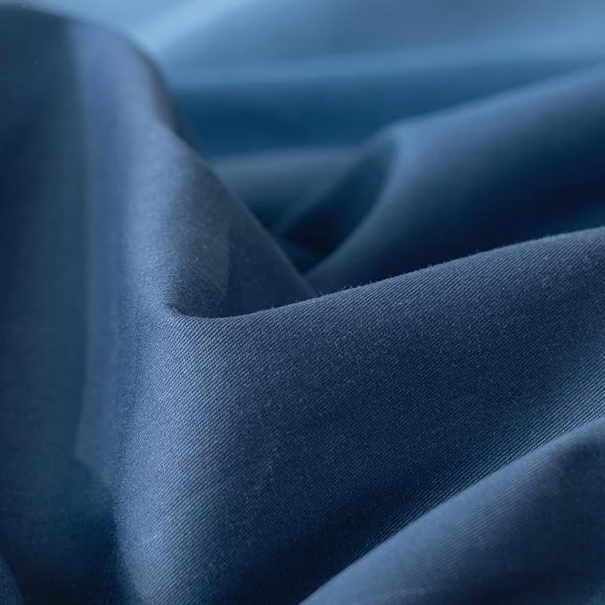 CLOTHKNOW Blue White Twin Comforter Set Gradient Blue Bedding Comforter Sets with 2 x Pillow Cases Soft Comforter with 2 x Pillow Cases