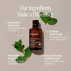 Cliganic Organic Peppermint Essential Oil - 100% Pure Natural for Aromatherapy Diffuser | Non-GMO Verified