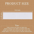 duduta White Faux Fur Table Runner 72 inches Long, Fluffy Dresser Runner Covers Coffee Table Runner Spring Easter Decor