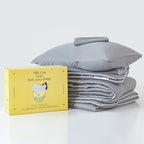 COTTEBED Ultra-Soft Comforter Set Queen/Full Size Bed, Jersey Knit T-Shirt Feeling Fluffy Cozy Comy Durable Lightweight Quilt Bedding Down Blanket & 2 Pillowcase for All Season Use, Dark Grey