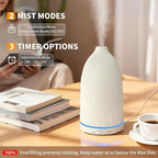 URPOWER 100ML Essential Oil Diffuser Ultrasonic Cool Mist Humidifier with 7 LED Lights, Timer & Auto-Off Quiet Aromatherapy Scent Diffuser for Home Bedroom Office Relaxation